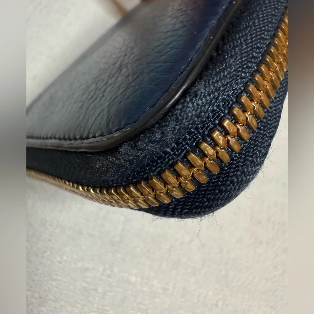 Authentic Chloé Alphabet Zip-Around Wallet with Goldtone “A” Charm